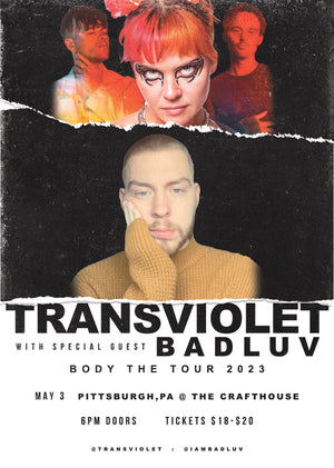 Tickets to badluv (Transviolet, Jagwar Twin) May 3rd, 2023