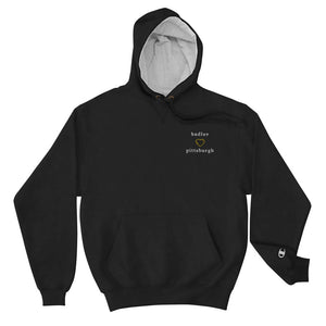 badluv’s heart in pittsburgh Champion hoodie